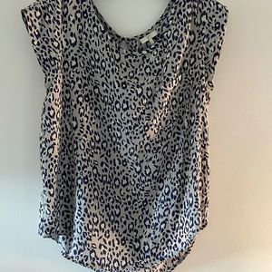 Silk short sleeve Joie printed top